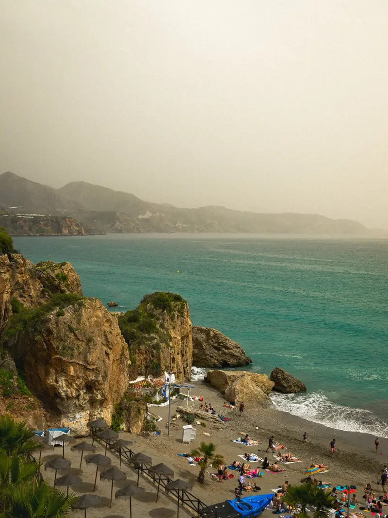 Smoggy day in Nerja